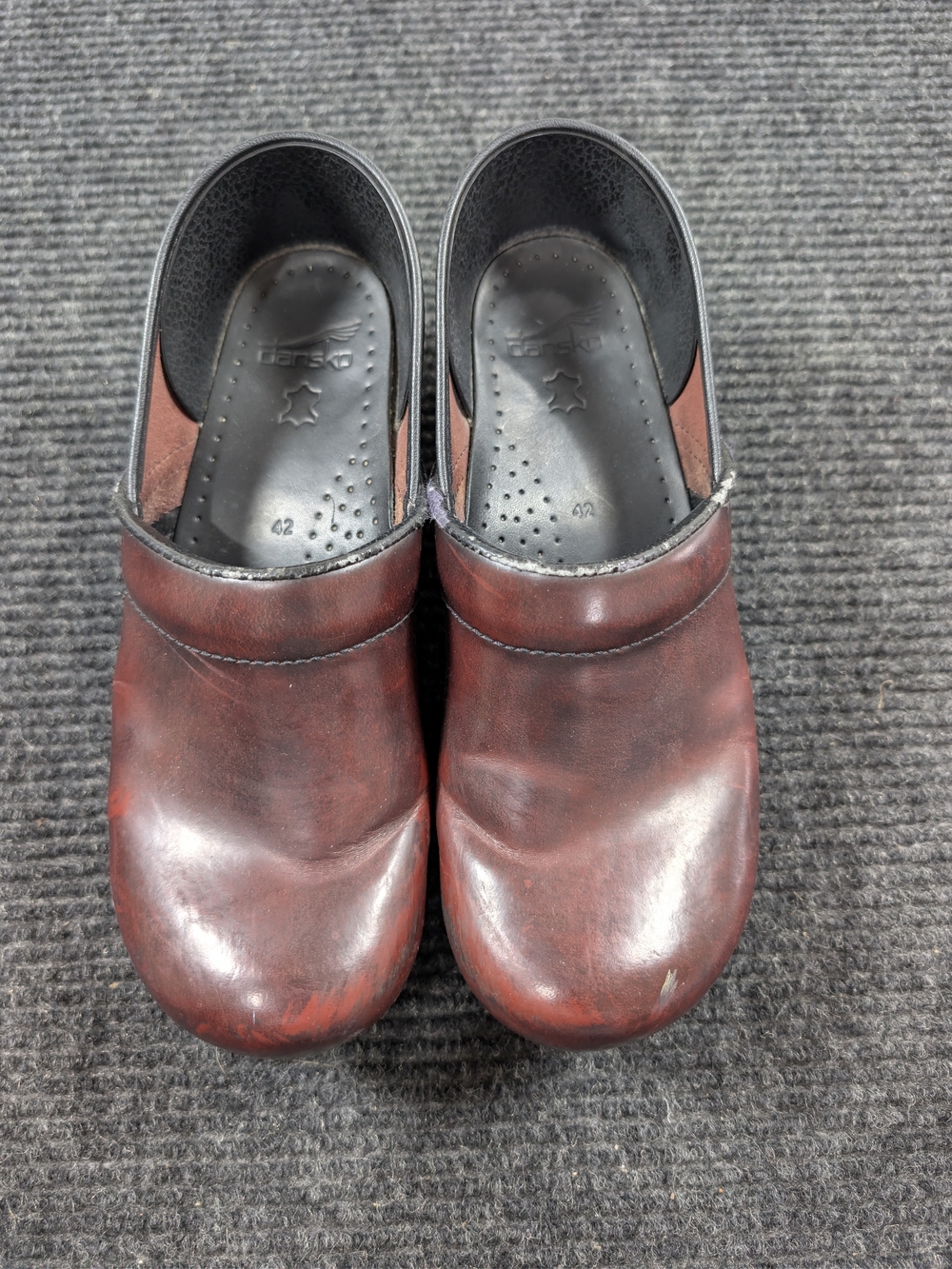 Dansko Professional Oiled Leather Clogs Antique Brown Size 42 (US W 11.5-12 / M